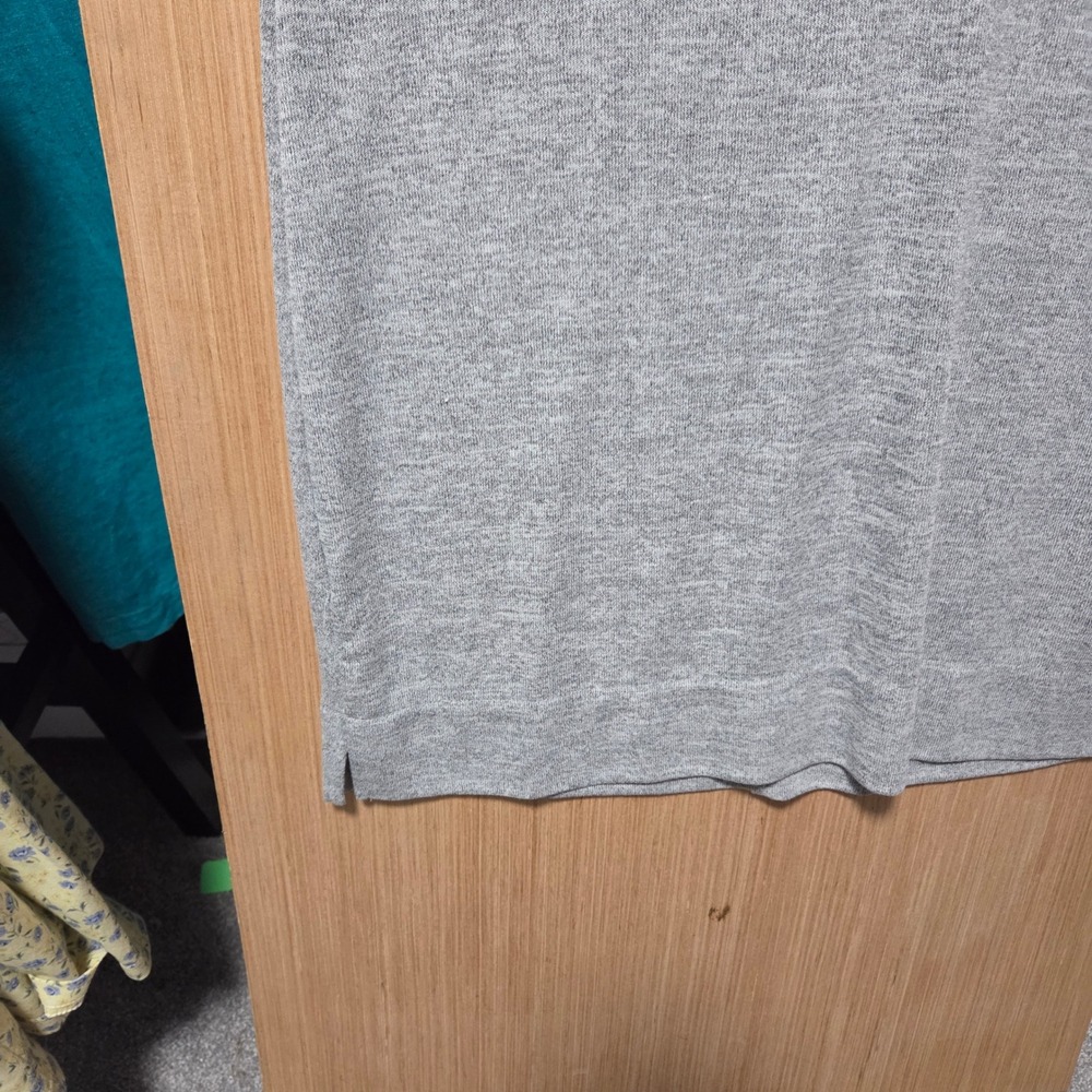 Orb Life Esta Shift Dress Sleeveless Casual Keyhole Back‎ Light Heather Gray - Picture 3 of 6